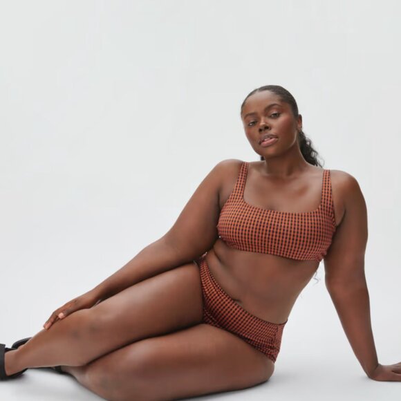 New Everlane The Square-Neck Bikini Top SM and The High-Rise Hipster Bottom MED - Picture 3 of 11